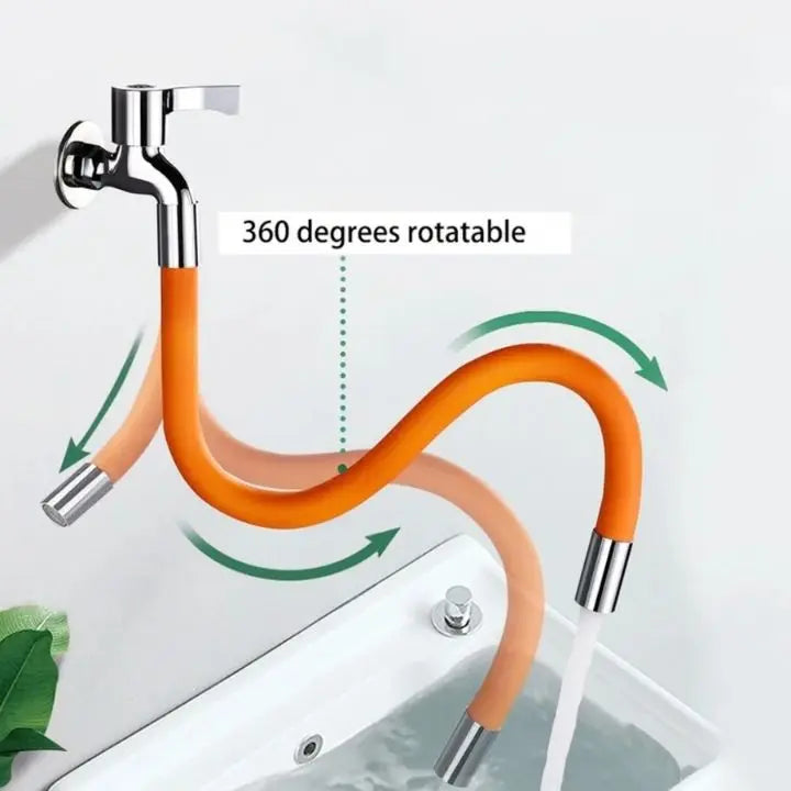 BowLift | Flexible faucet extension – 50cm 360° swivel & water-saving