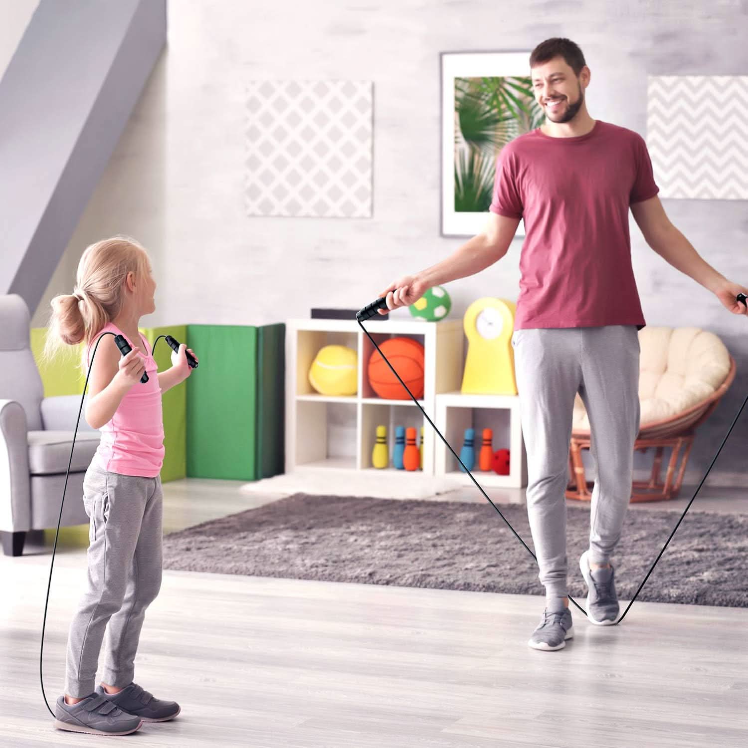 BowLift | FlexiJump – Adjustable Jump Rope for Cardio & Coordination Training