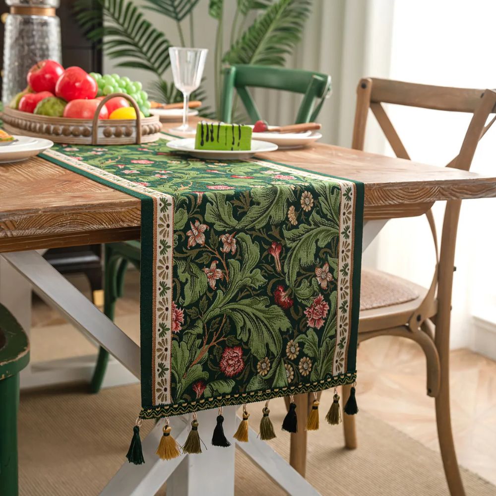 BowLift | Flora Vine Embroidered Table Runner