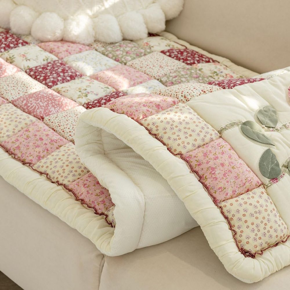 BowLift | Floral Bloom Quilted Sofa Cover