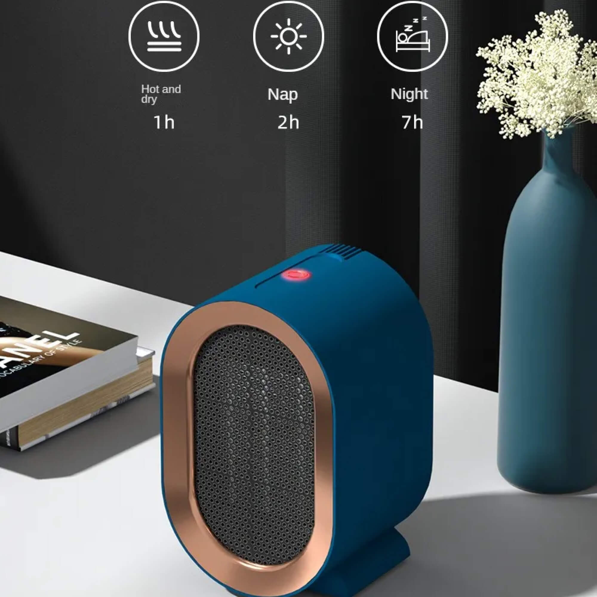 BowLift | Small energy-efficient room electric heater portable low-energy energy saving