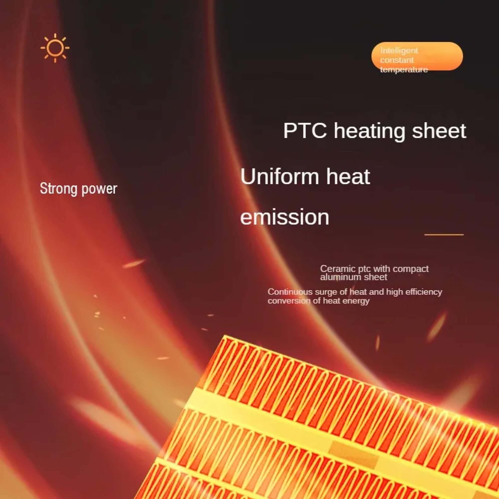 BowLift | Small energy-efficient room electric heater portable low-energy energy saving