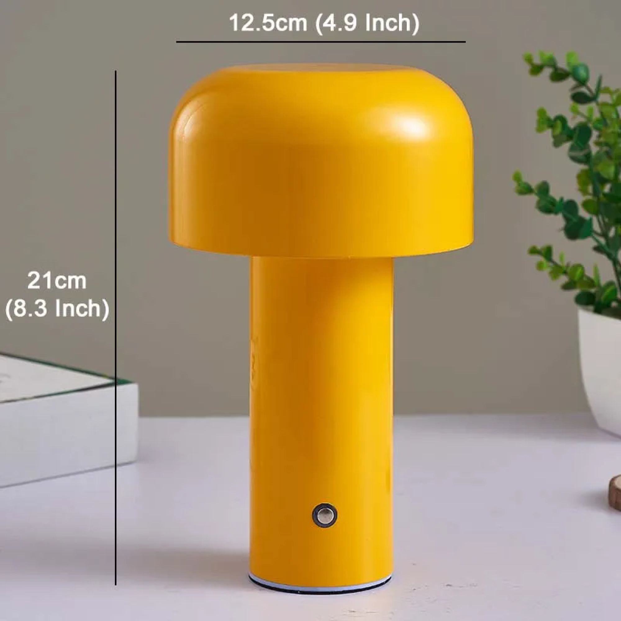 BowLift | Cordless Mushroom Battery Operated Rechargeable Table Lamps Lights for Bedside and Dining Table Room