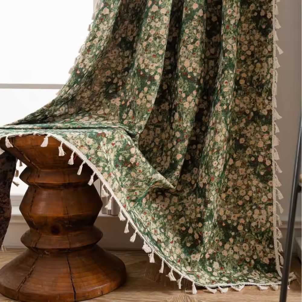 BowLift | French Vintage Floral Tapestry Curtain