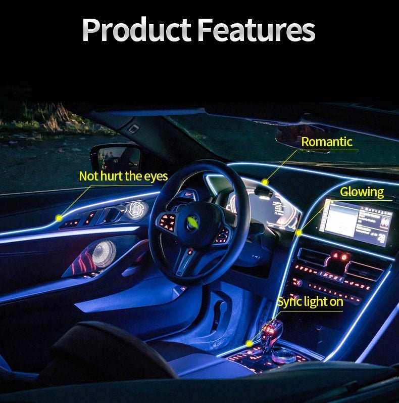 BowLift | Decorative LED light strip for car interiors