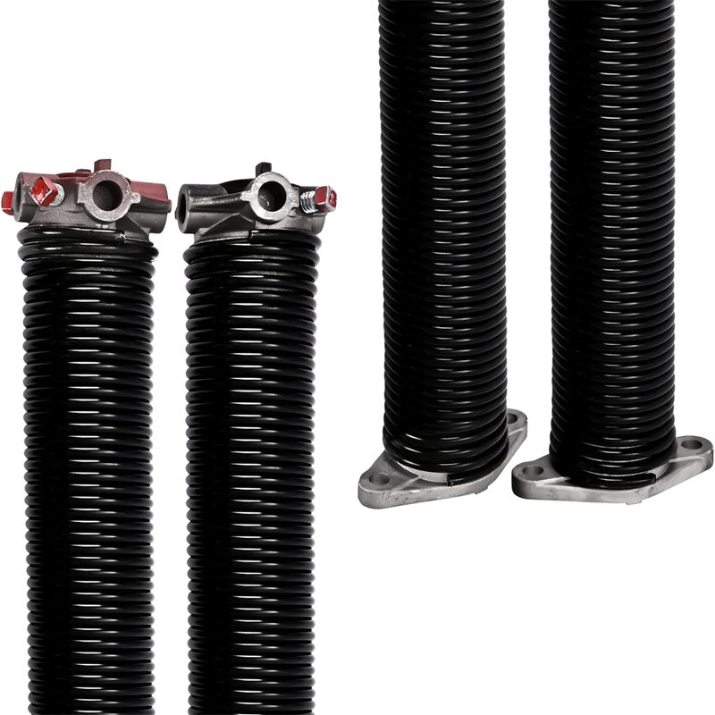 BowLift | Garage Door Springs & Wires Pair of .250 x 2" x 28 inch with Non-Slip Winding Bars 2 Replacement Bearings Minimum of 10000 Cycles