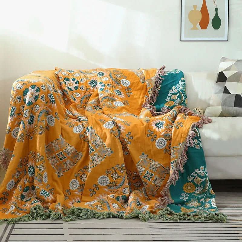 BowLift | Boho Cotton Blanket for Cozy Living Spaces