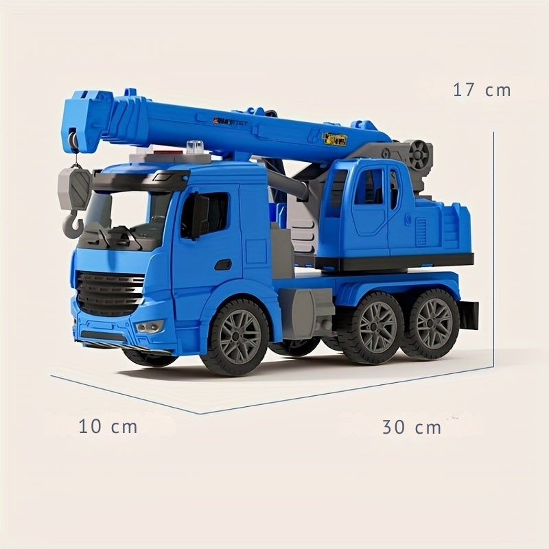 BowLift | Crane Truck Toy with Light & Sound – Movable Boom for Construction Role Play
