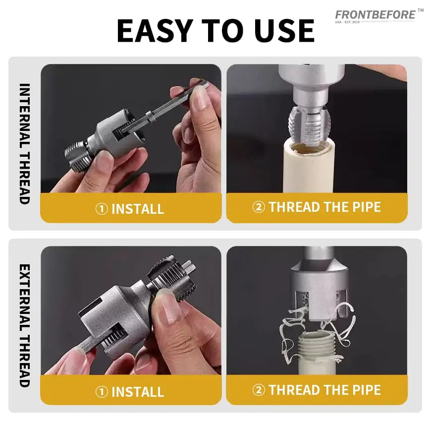 BowLift | Thread Cutting Tool Set – For defective pipes & new fittings