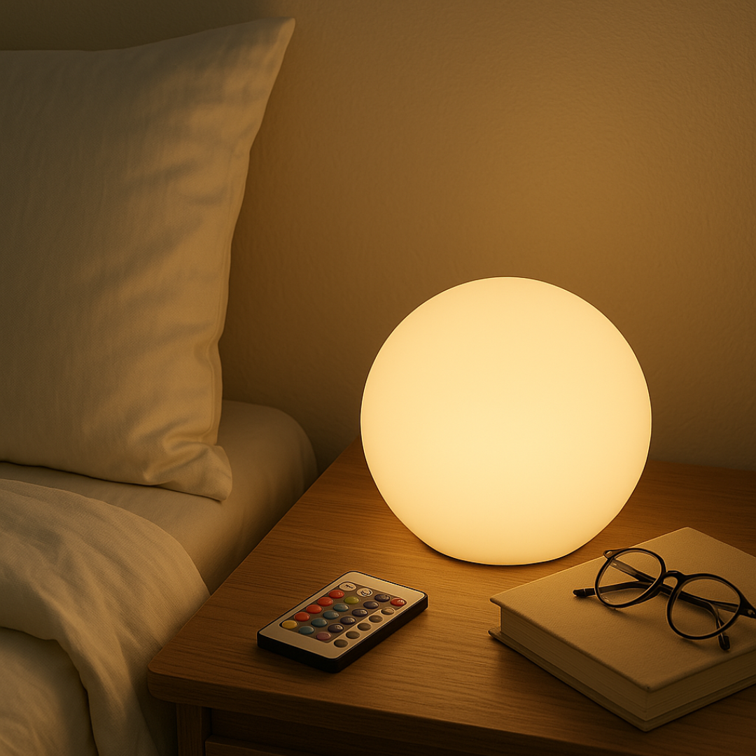 BowLift | Modern, colorful table lamp without a cable