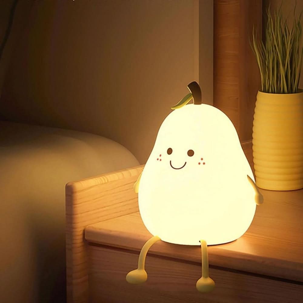 BowLift | GlowPear Rechargeable Silicone Night Light for Kids