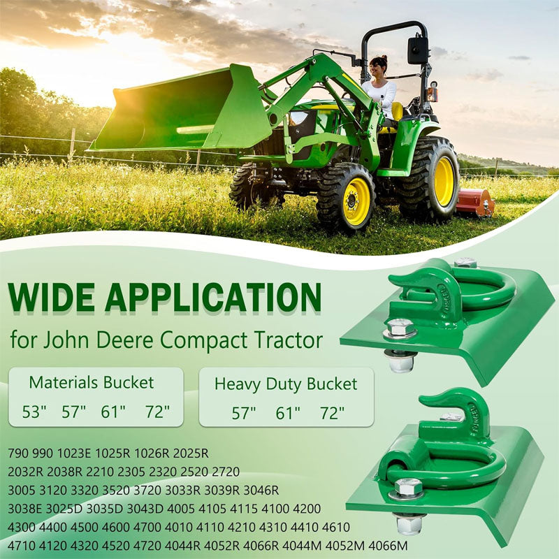 BowLift | Grab Hooks Heavy Duty Bolt on Tractor Grab Hooks 1/4" Bolt on Grab Hooks for Tractor Bucket RV