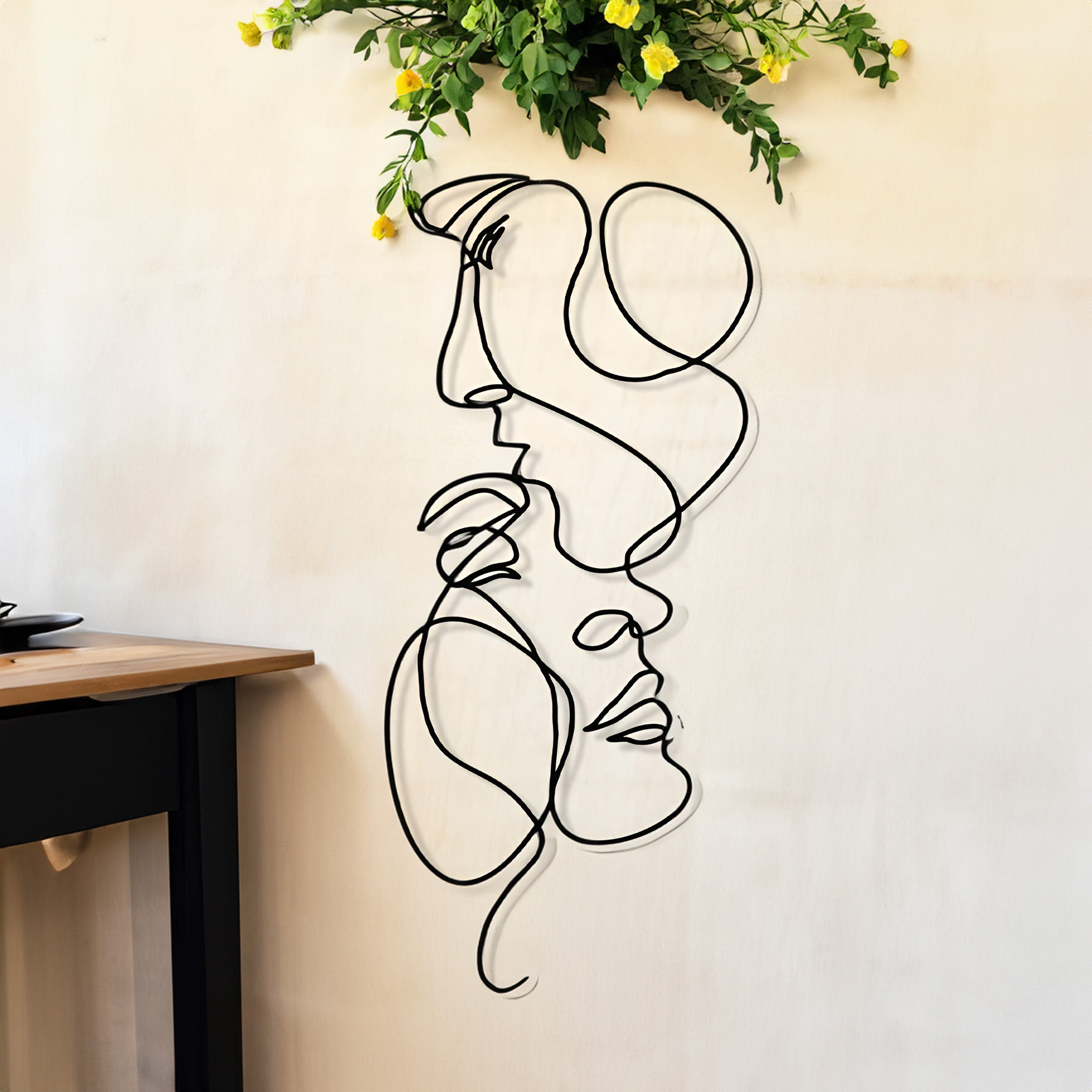 BowLift | Graceful Lines 3D Metal Wall Art - Modern and Minimalist Wall Decoration for a Stylish Home