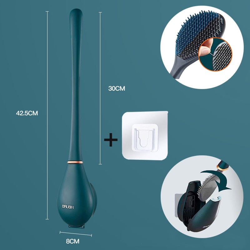 BowLift | Hygienic Silicone Toilet Brush with Wall Holder and Quick-Drying Design