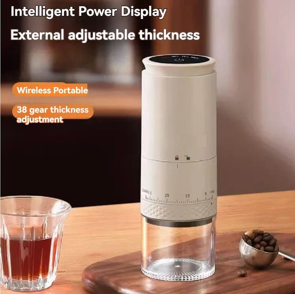 BowLift | Electric coffee grinder with 38 grind settings and USB-C charging function