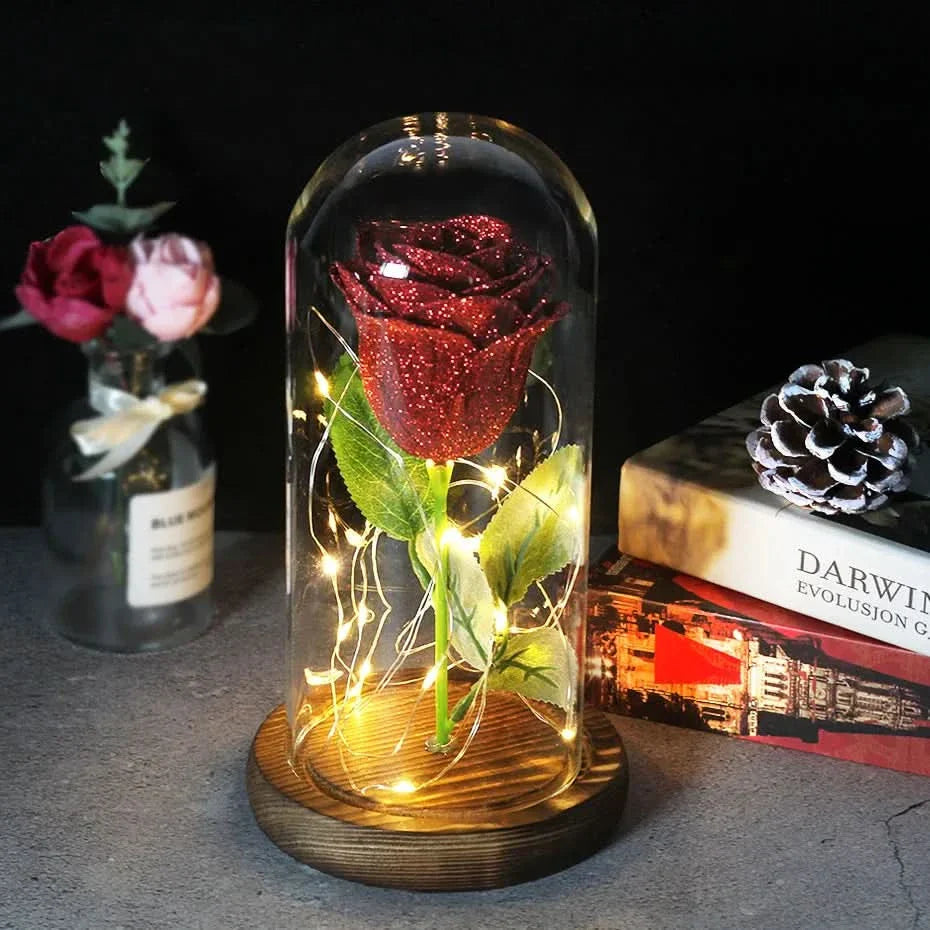 BowLift | Eternal Rose in Glass Dome with LED Lights