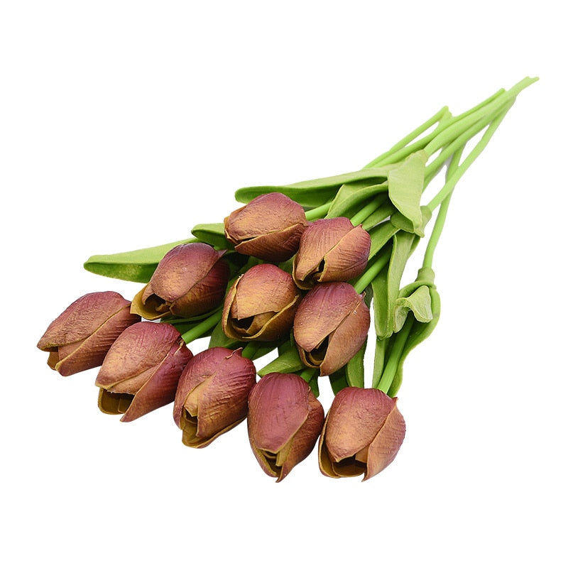 BowLift | Artificial Flower Bouquet with Tulips, Decoration (10 Pieces)