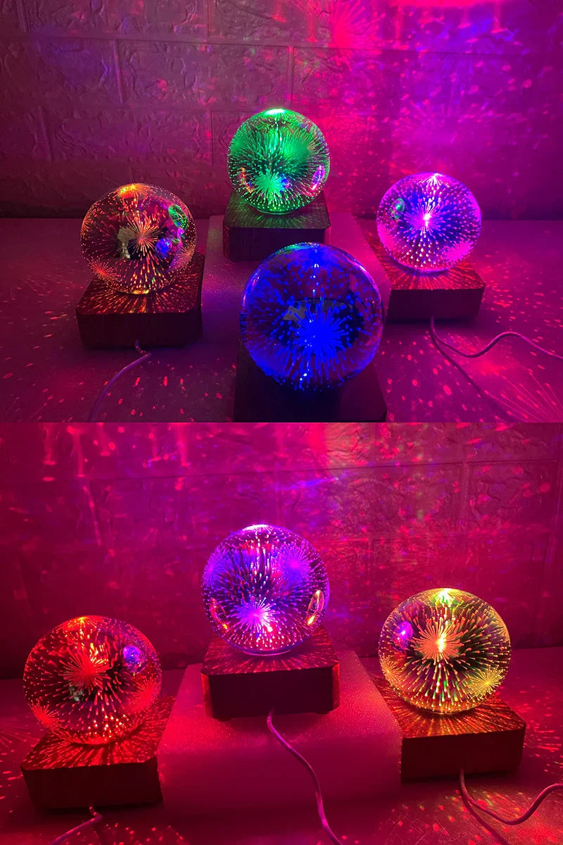 BowLift | Night Light Starry Sky Star Heart Colorful Atmosphere Multiple USB Table Desk Lamp Ball Home Bedroom Decoration Christmas Gift