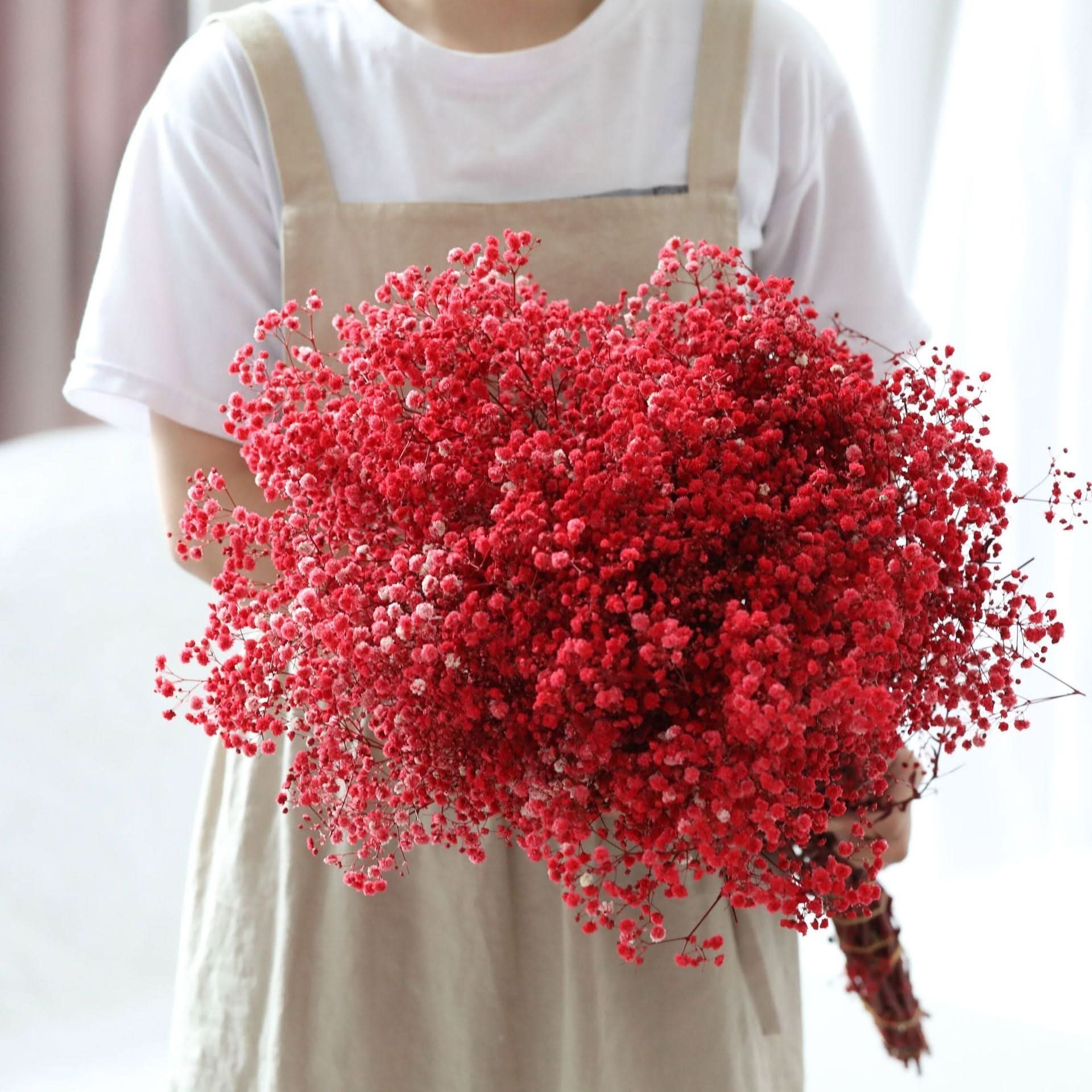 BowLift | Dried Preserved Gypsophila Flower Bouquet – Natural Decor