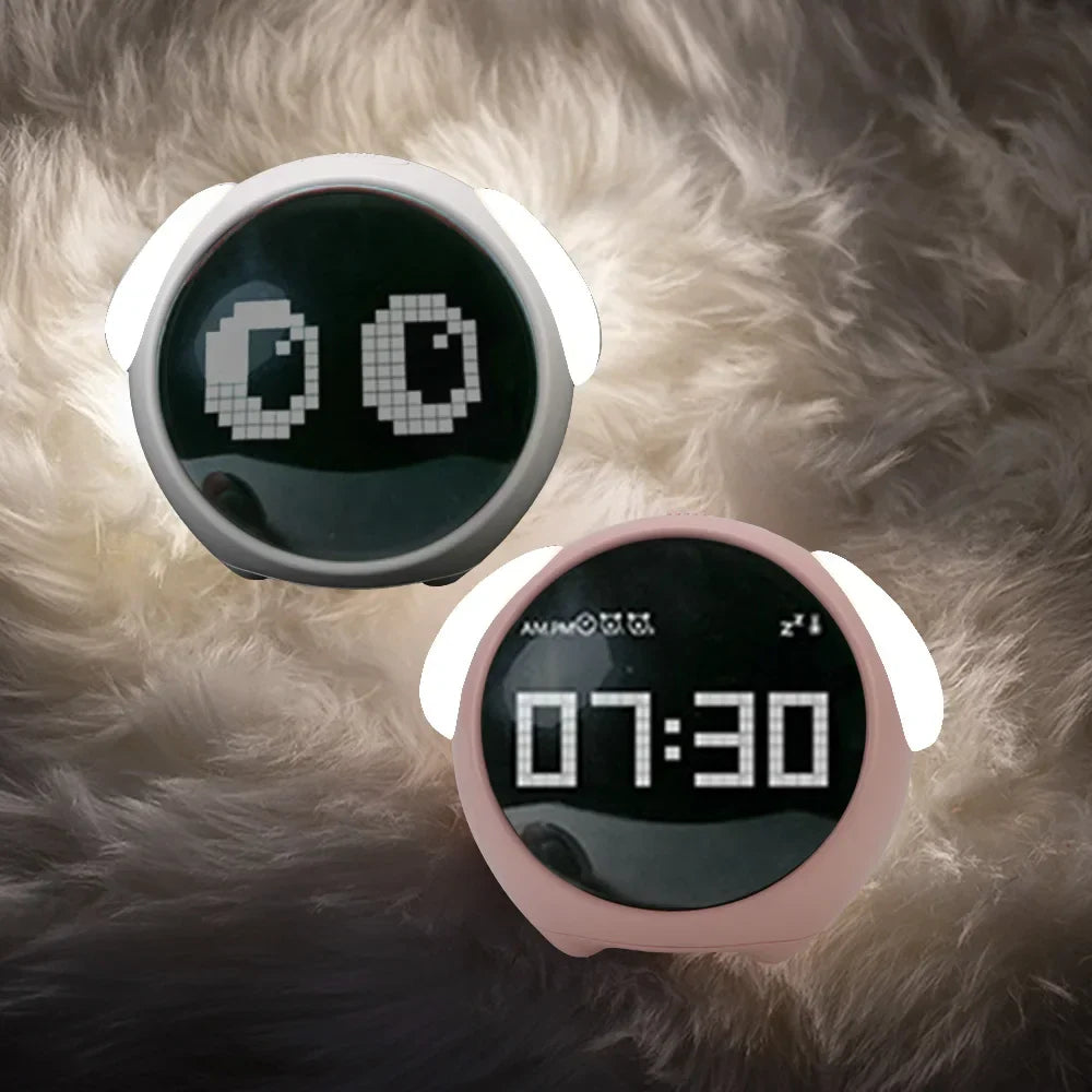 BowLift | Cute Expression Night Light Alarm Clock