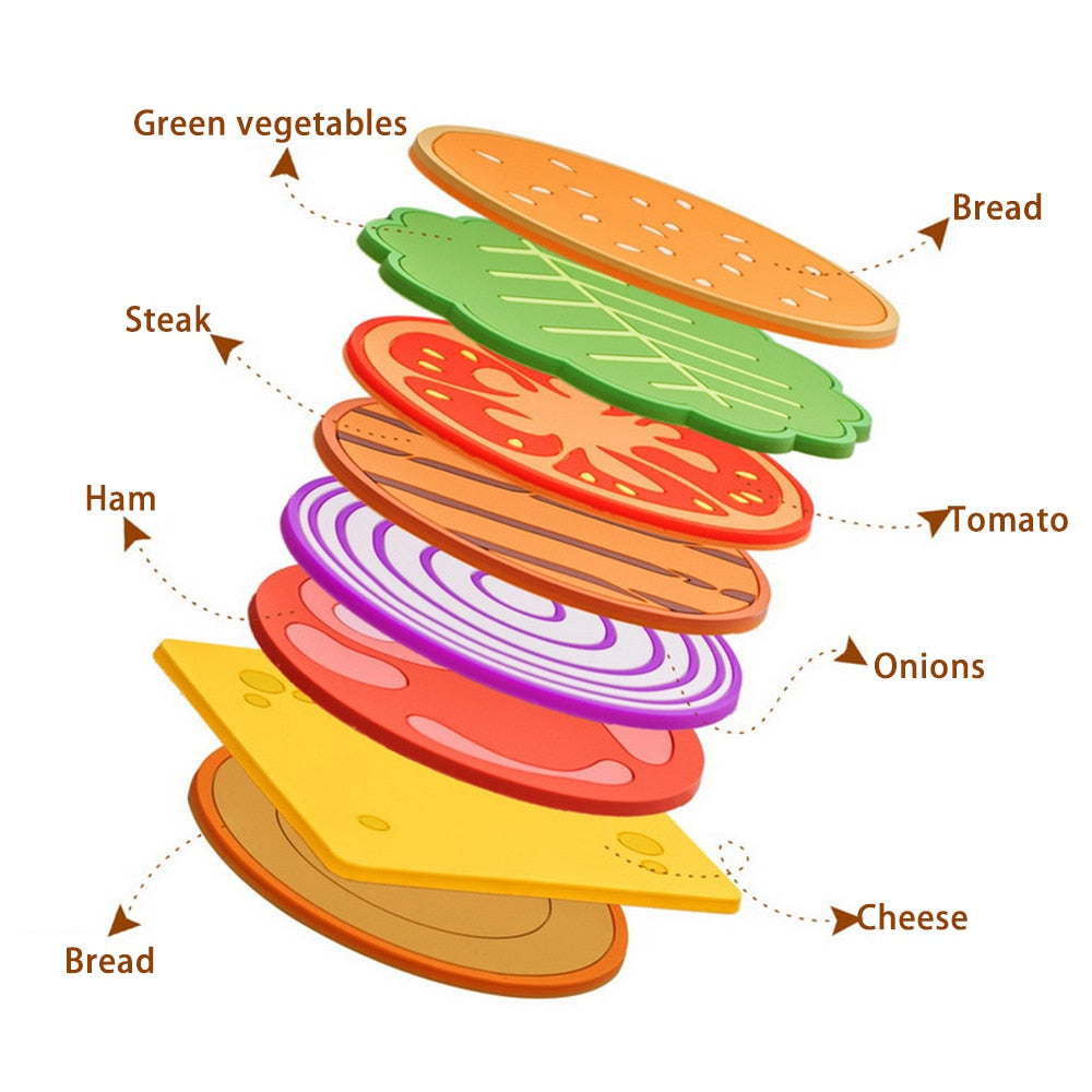 BowLift | Burger Coaster Decor Set