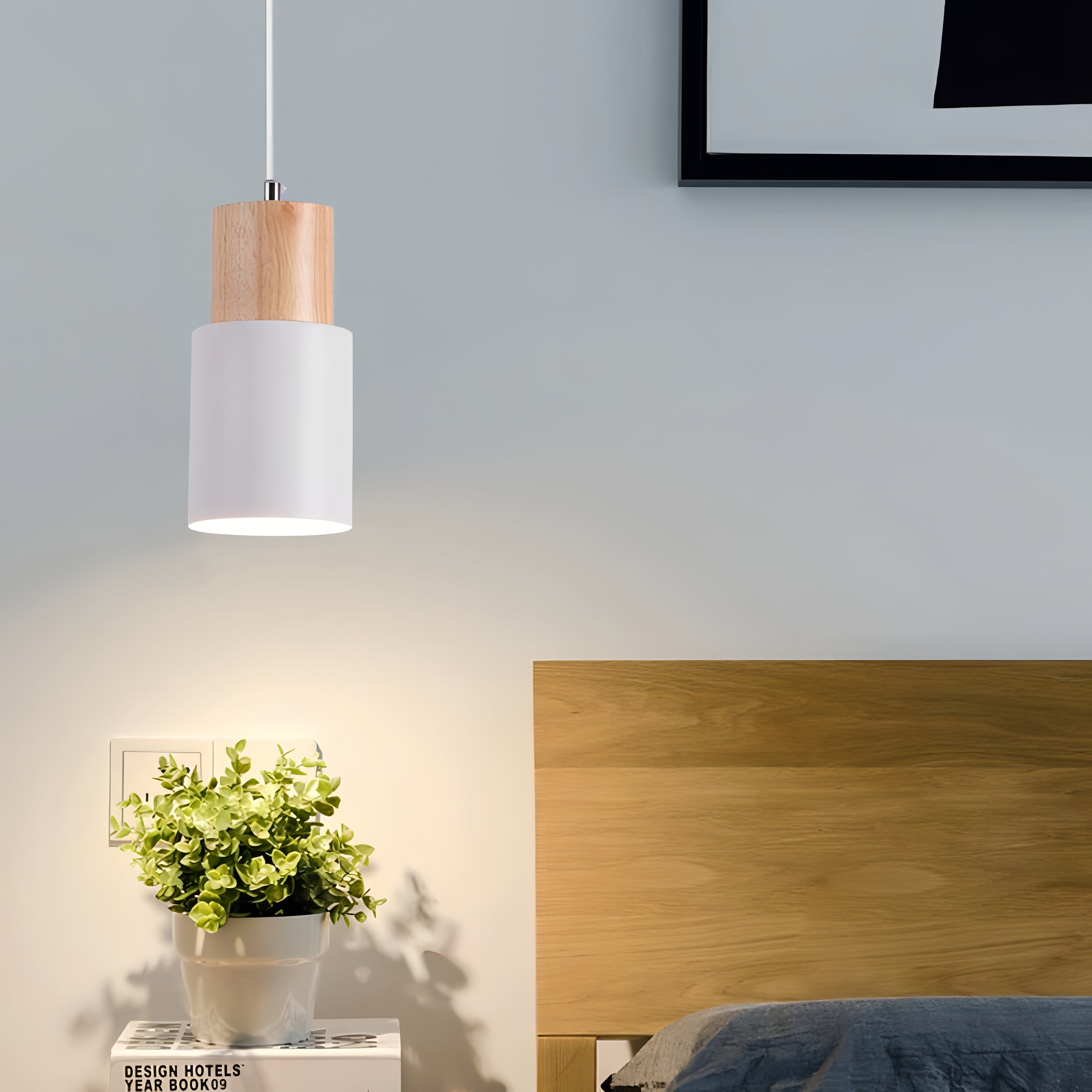 BowLift | Jaziel - Round Wood Nordic Hanging Pendant Lamp