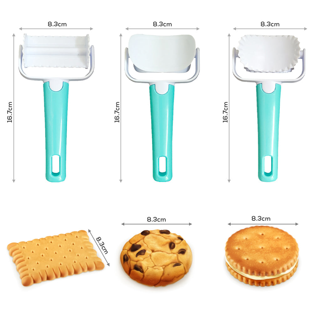 BowLift | 3Pcs Cake Decorating Dough Cutter Roller