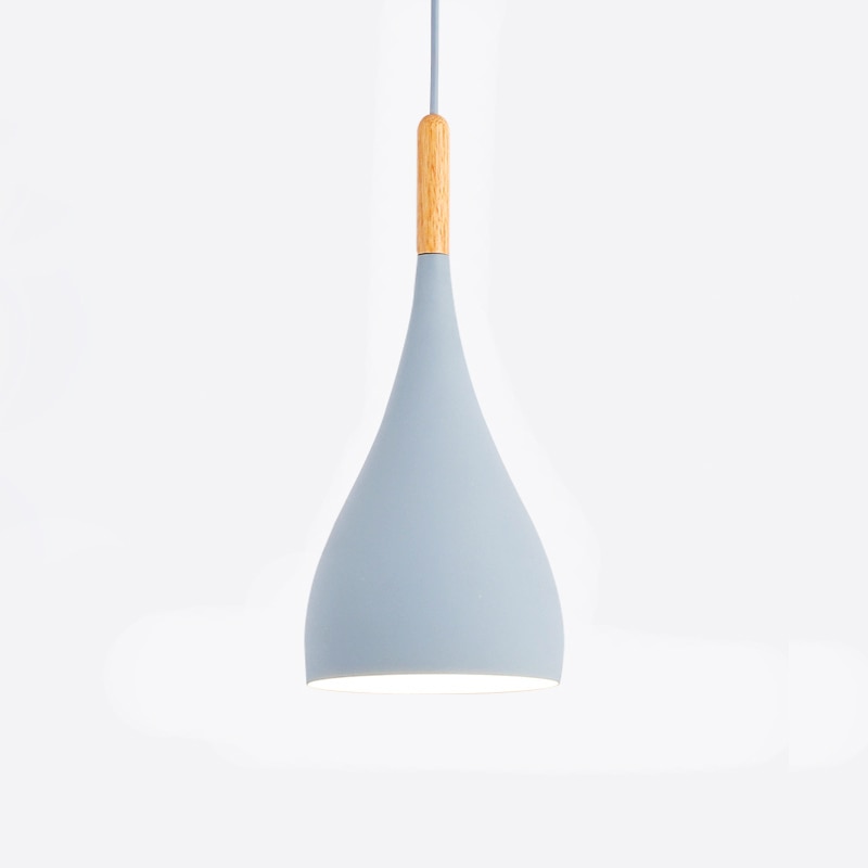 BowLift | Talon - Modern Drop-Shaped Wooden Pendant Light Scandinavian Ceiling Light