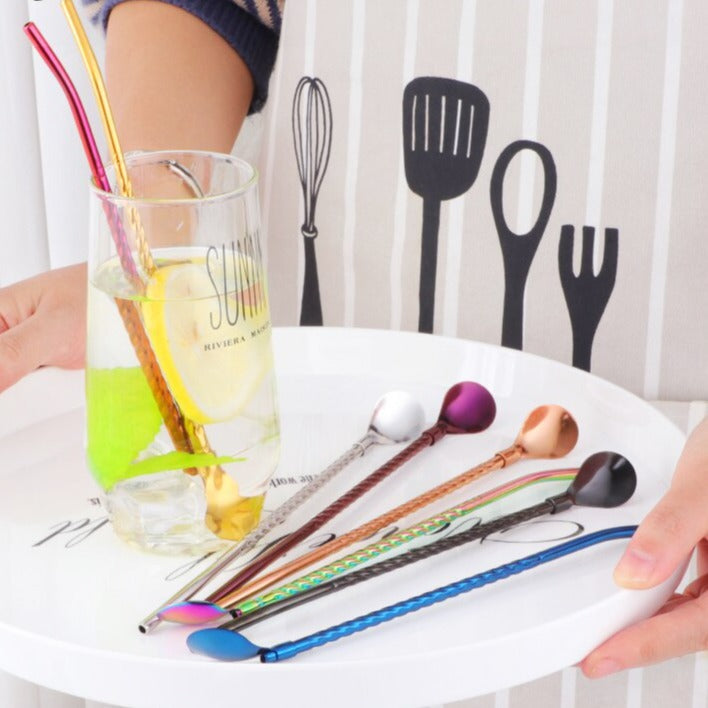 BowLift | Reusable Long Handle Spoon Straw