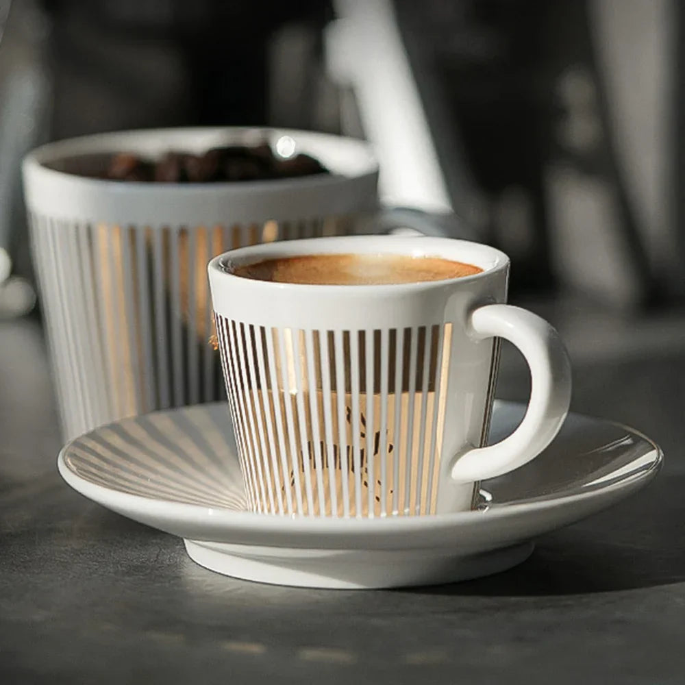 BowLift | Creative dynamic SLR cup Leopard anamorphic zebra cup Luycho coffee tea cup set with coaster 90ml-225ml