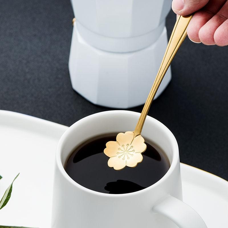 BowLift | 8-piece stainless steel teaspoon set with flower design