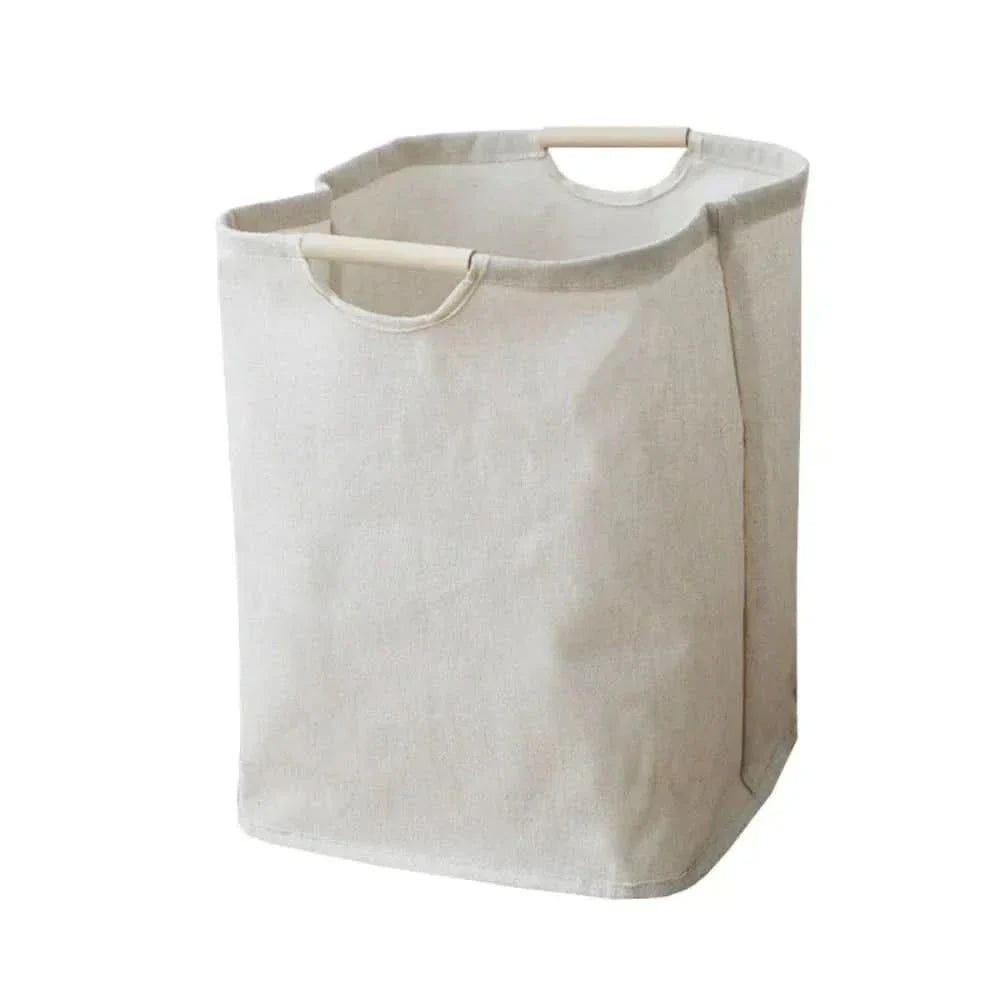 BowLift | Foldable Cotton Linen Laundry Basket (Japanese Style)