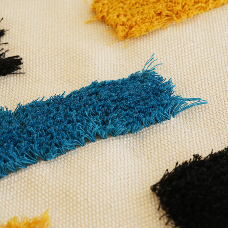 BowLift | Handwoven geometric pattern tassel wall hanging