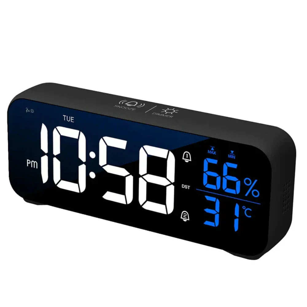 BowLift | Harmonix – Smart LED Alarm Clock with Music, Temperature Display & Voice Control