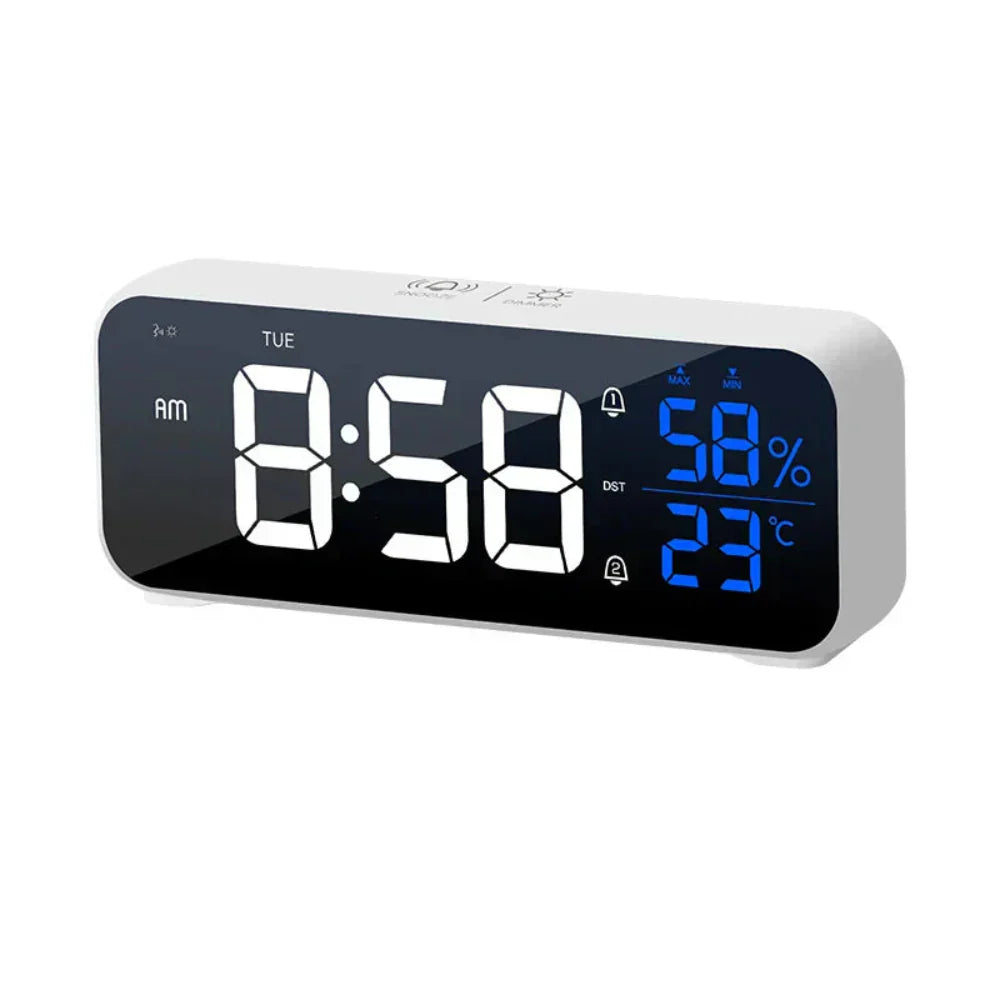 BowLift | Harmonix – Smart LED Alarm Clock with Music, Temperature Display & Voice Control
