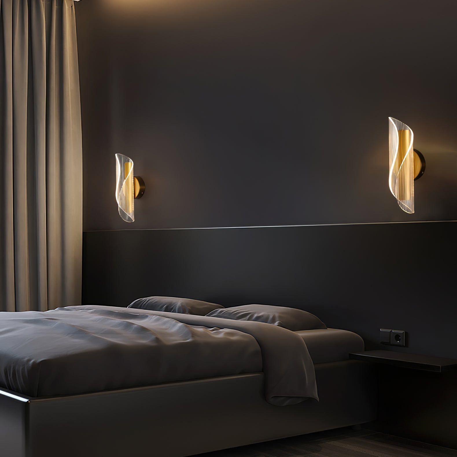 BowLift | CrystalAura – Sparkling Crystal Wall Light for Glamorous Touch