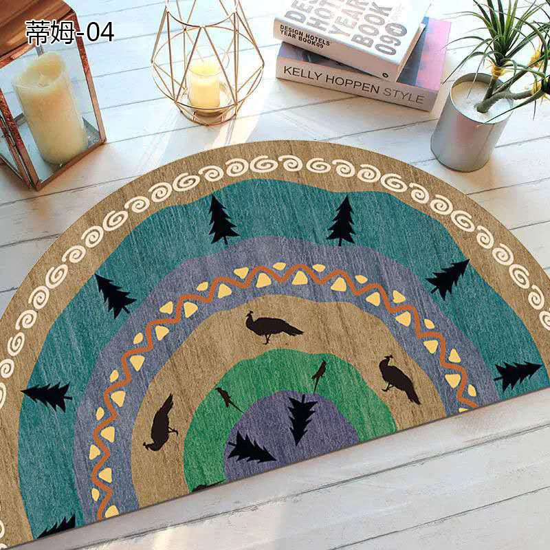 BowLift | Bohemian non-slip semicircular doormat