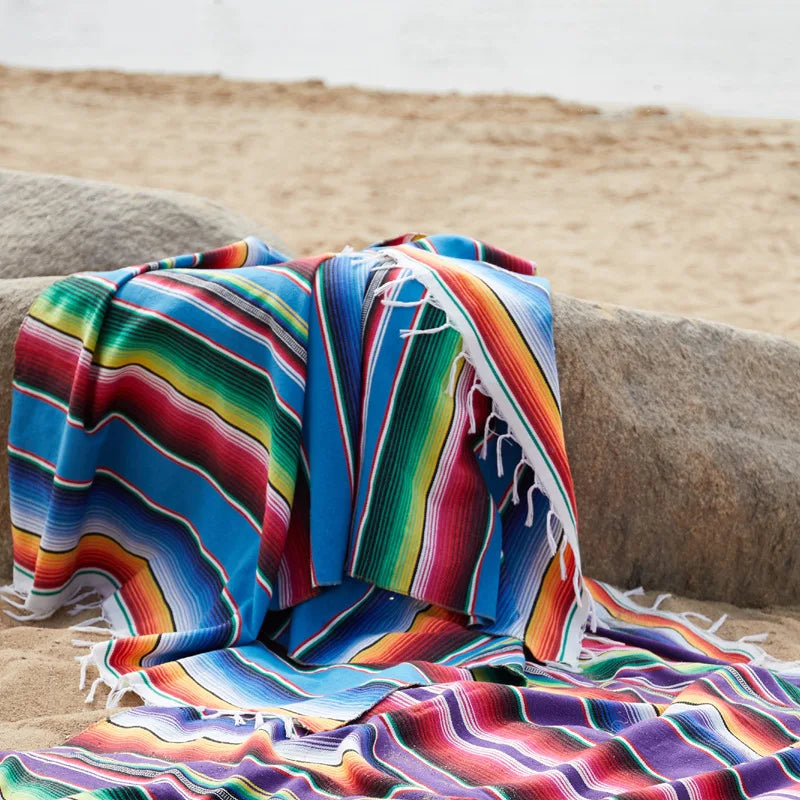 BowLift | Boho Vibrant Mexican Serape Blanket