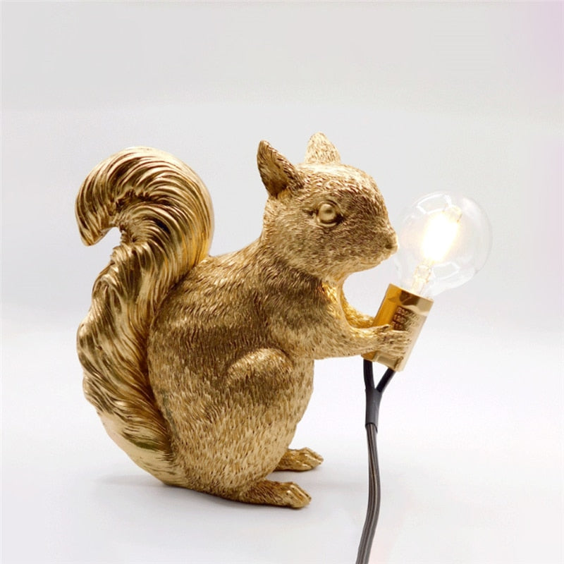 BowLift | ForestGlow - Sophisticated Squirrel Lamp