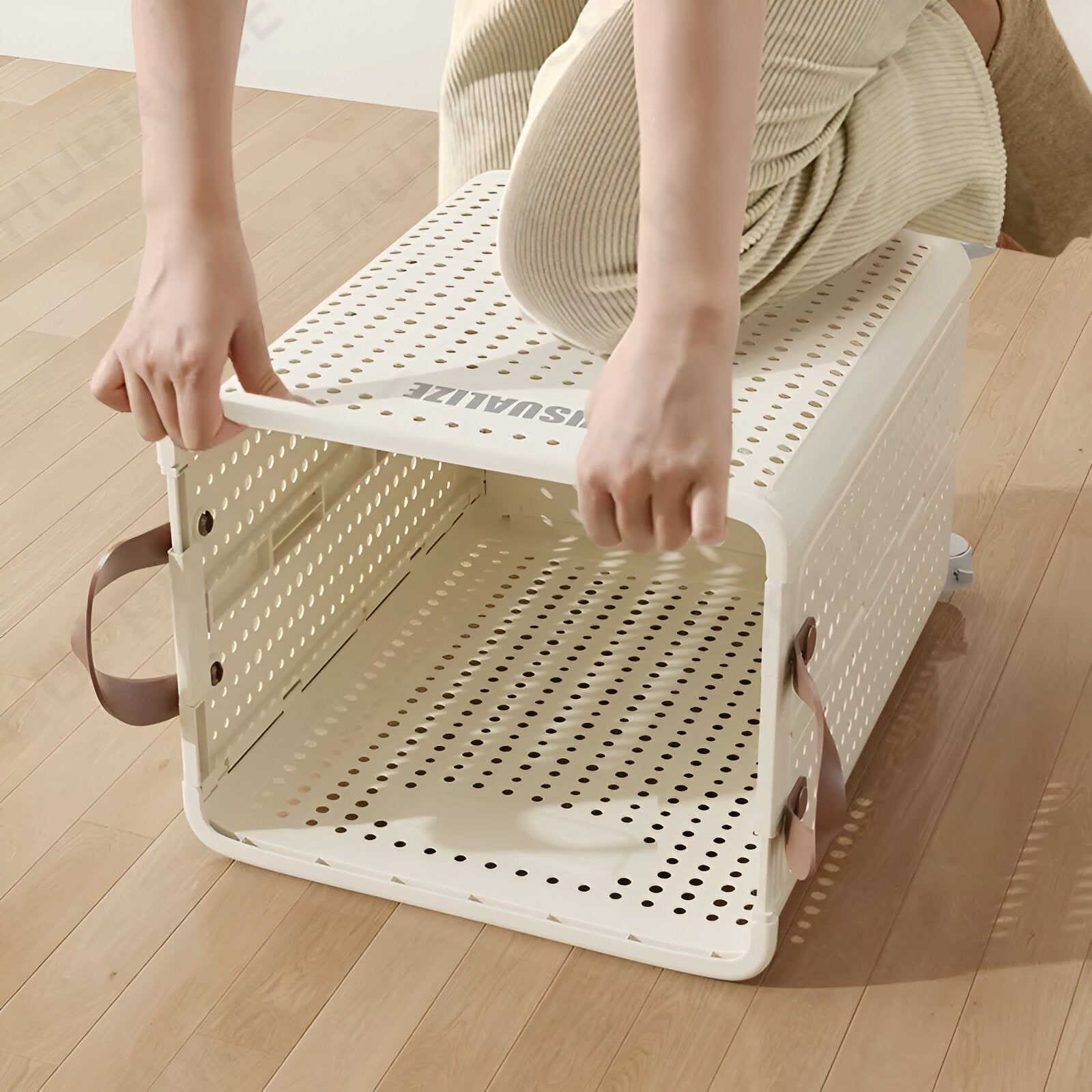 BowLift | FoldaRoll Foldable Laundry Basket with Wheels – Space-Saving Laundry Hamper for Home Organisation