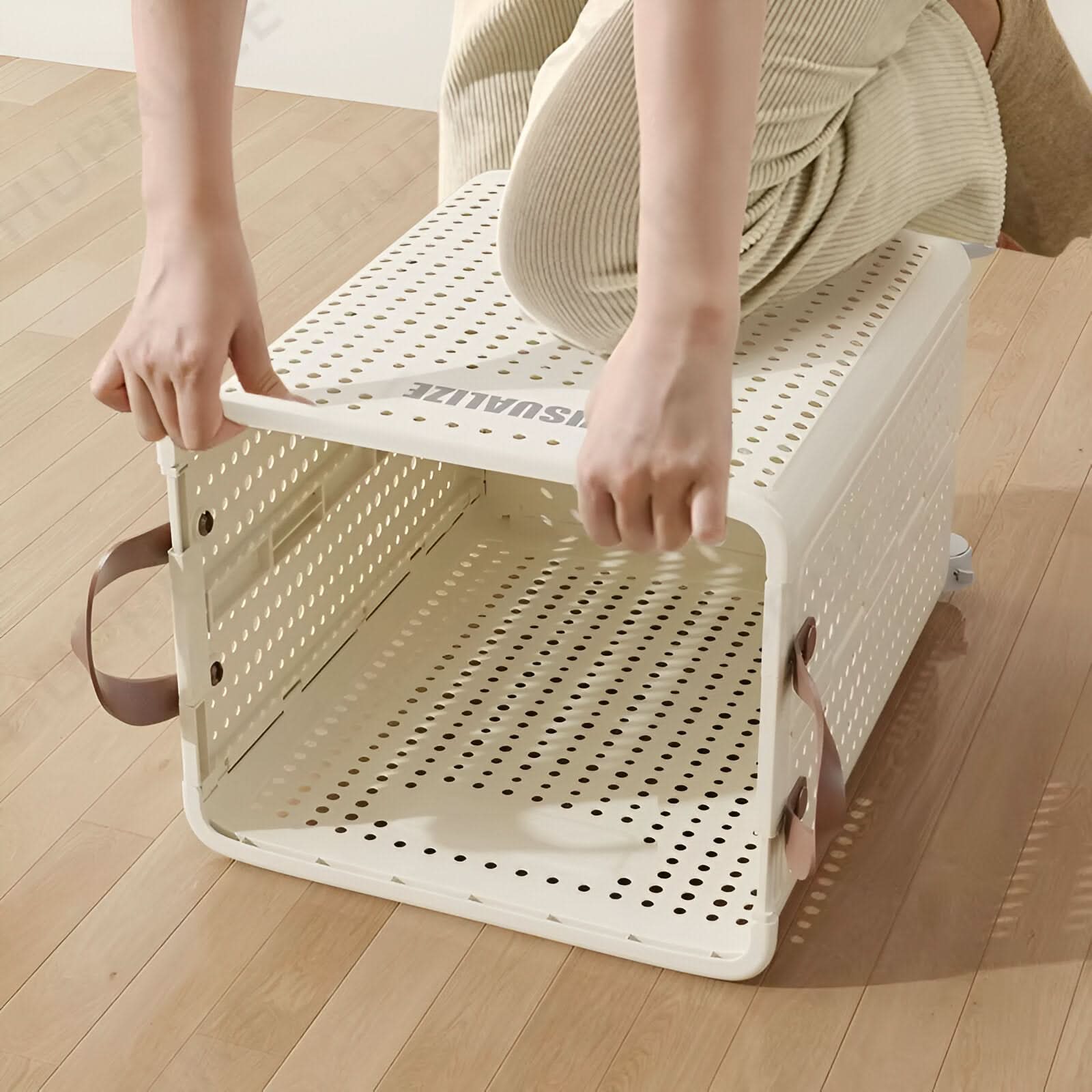 BowLift | FoldaRoll Collapsible Laundry Basket – Wheeled Rolling Hamper