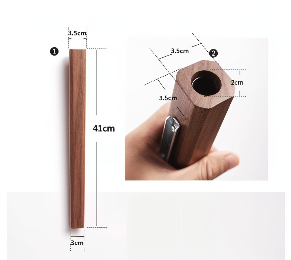 BowLift | FreshFloret Wall-Mounted Wooden Vase – Solid Beech & Walnut Flower Display