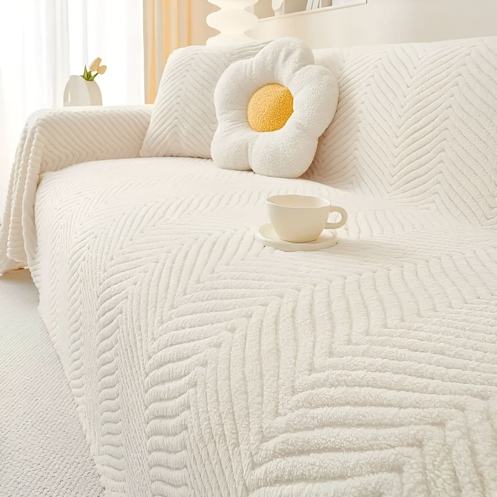 BowLift | LuxuraWrap Sofa Cover – Non‑Slip Pet‑Friendly Couch Protector