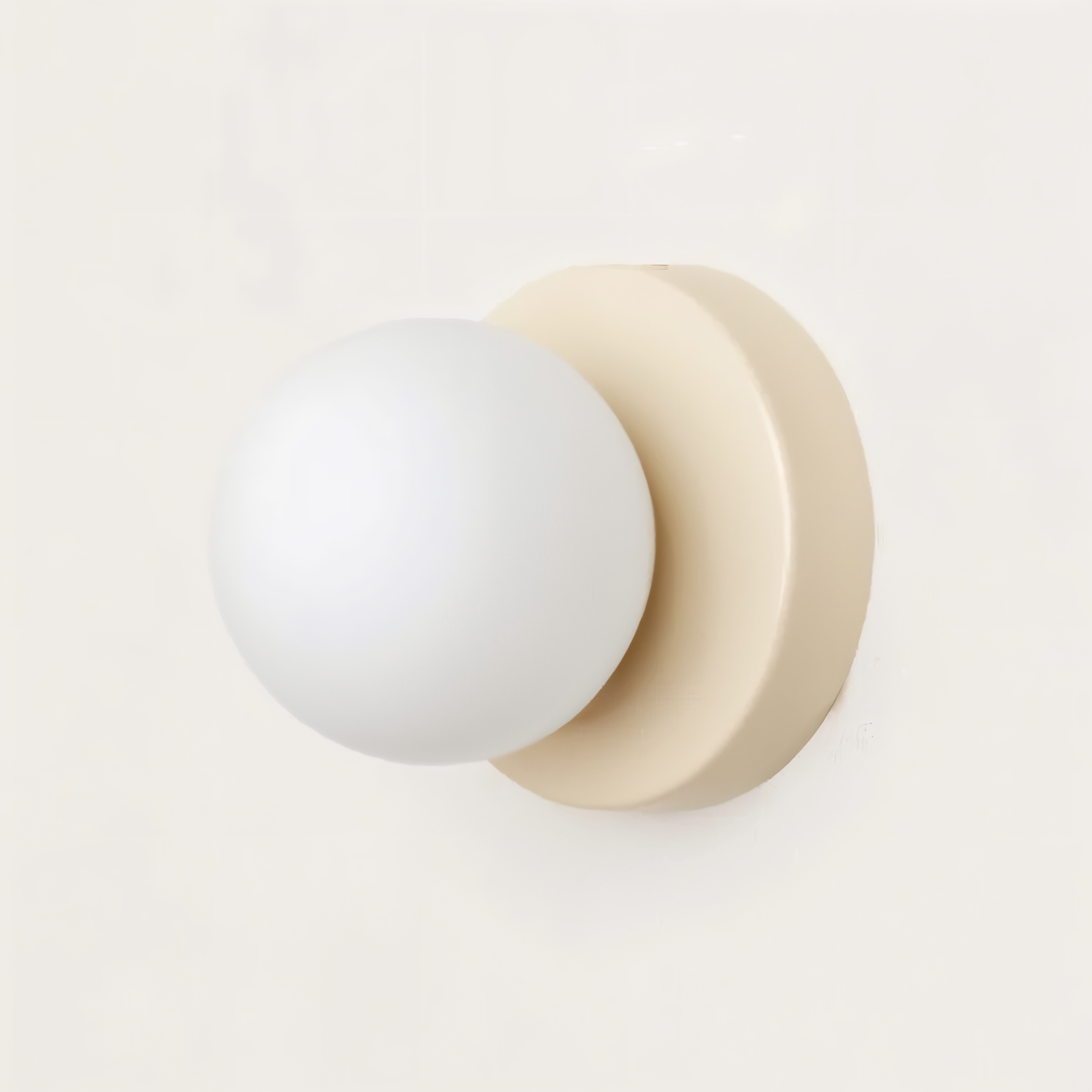 BowLift | PearlPop Wall Light – White Glass Orb LED Wall Sconce for Modern Interiors