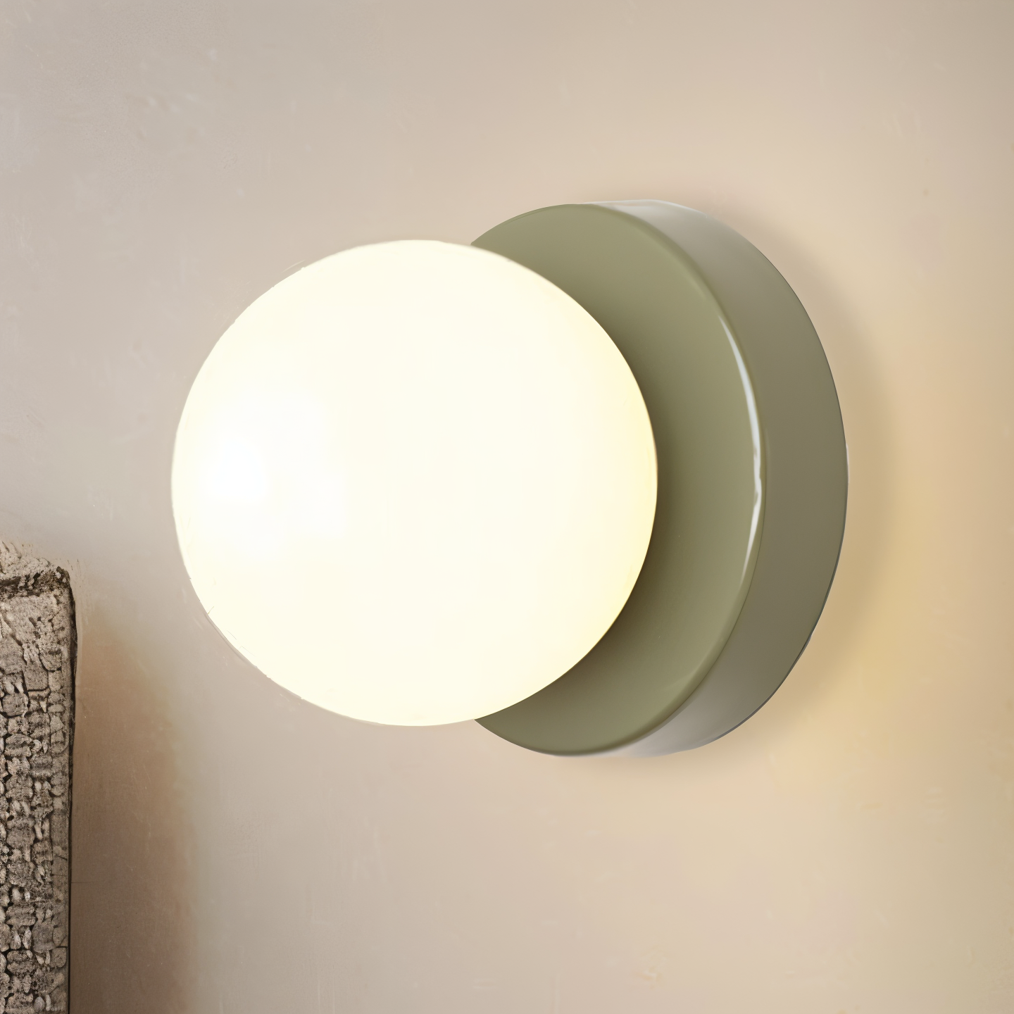 BowLift | PearlPop Wall Light – White Glass Orb LED Wall Sconce for Modern Interiors