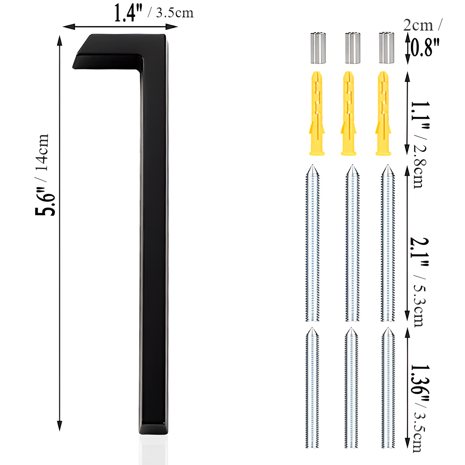 BowLift | Black Full House Number - House Number Modern - House Number Sign