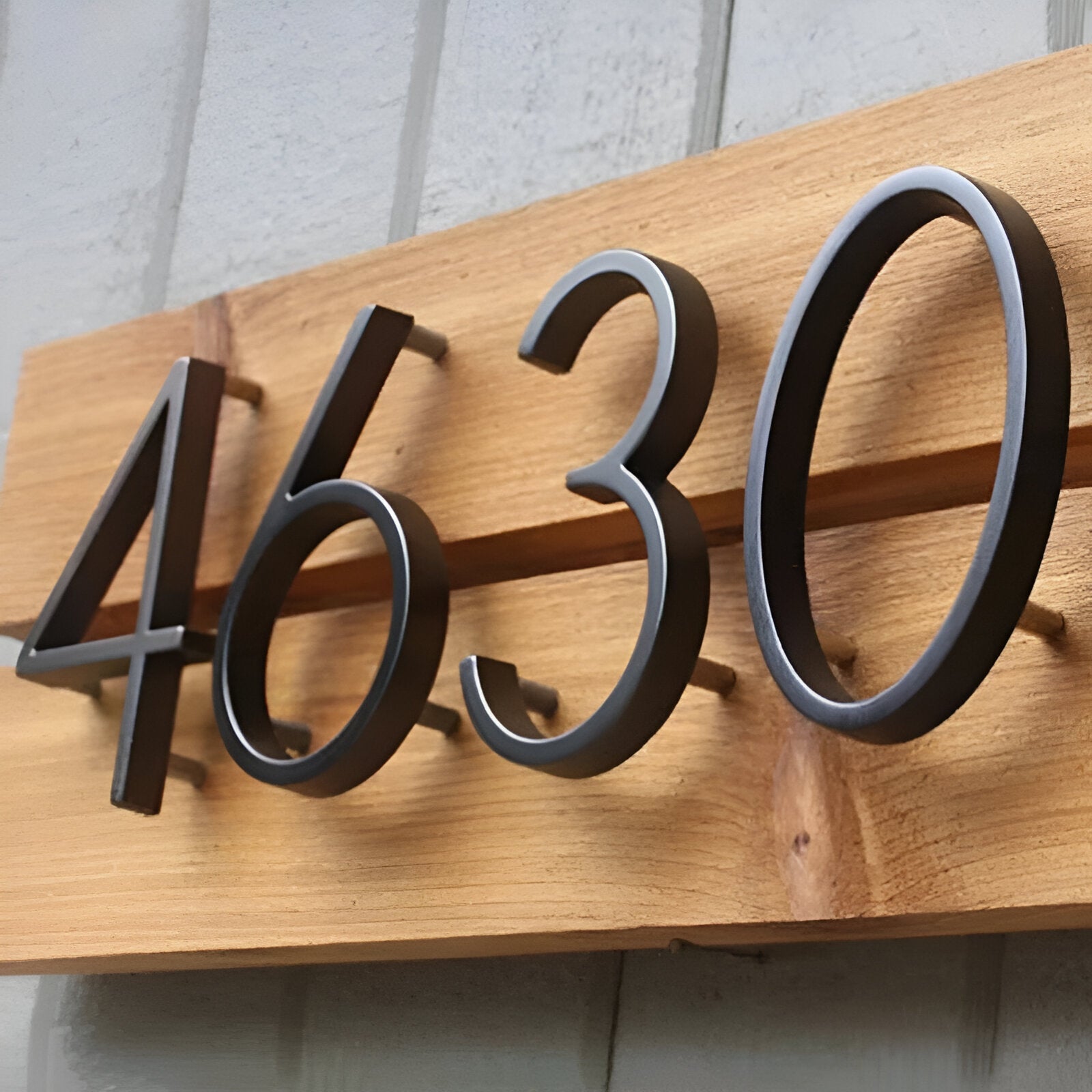 BowLift | Black Full House Number - House Number Modern - House Number Sign