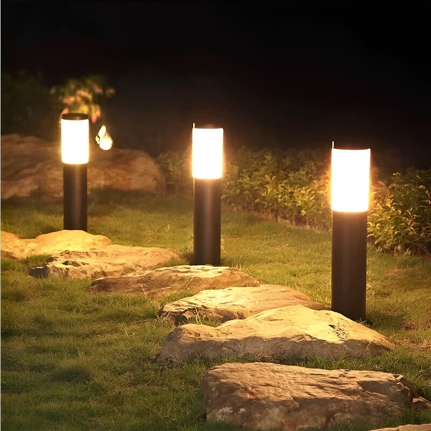 BowLift | SolarShimmer - Stainless Steel Solar Post Lights Outdoor Lamp