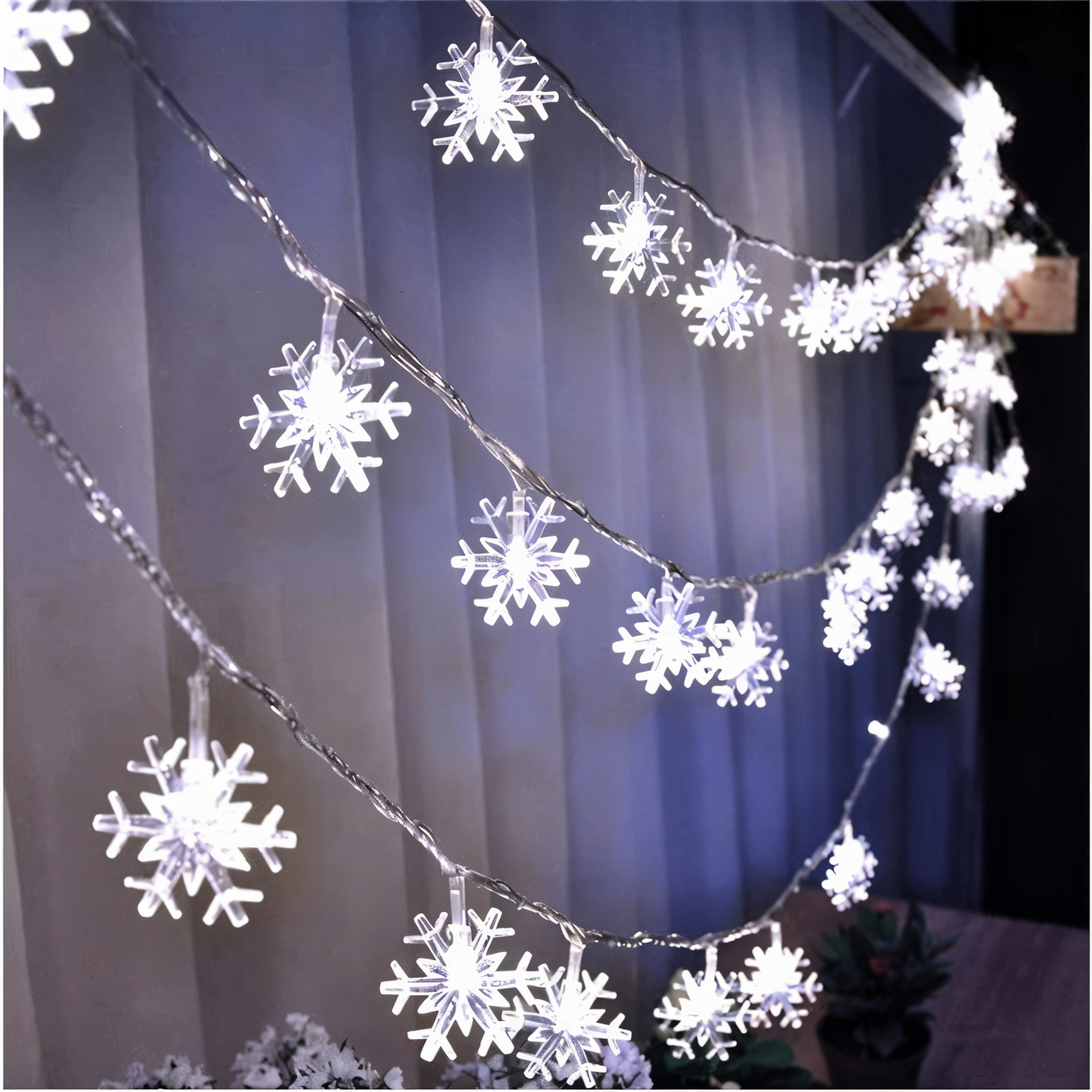 BowLift | Sparkle String Lights - Decorative Ball, Flower, Star, Snowflake LED String Lights