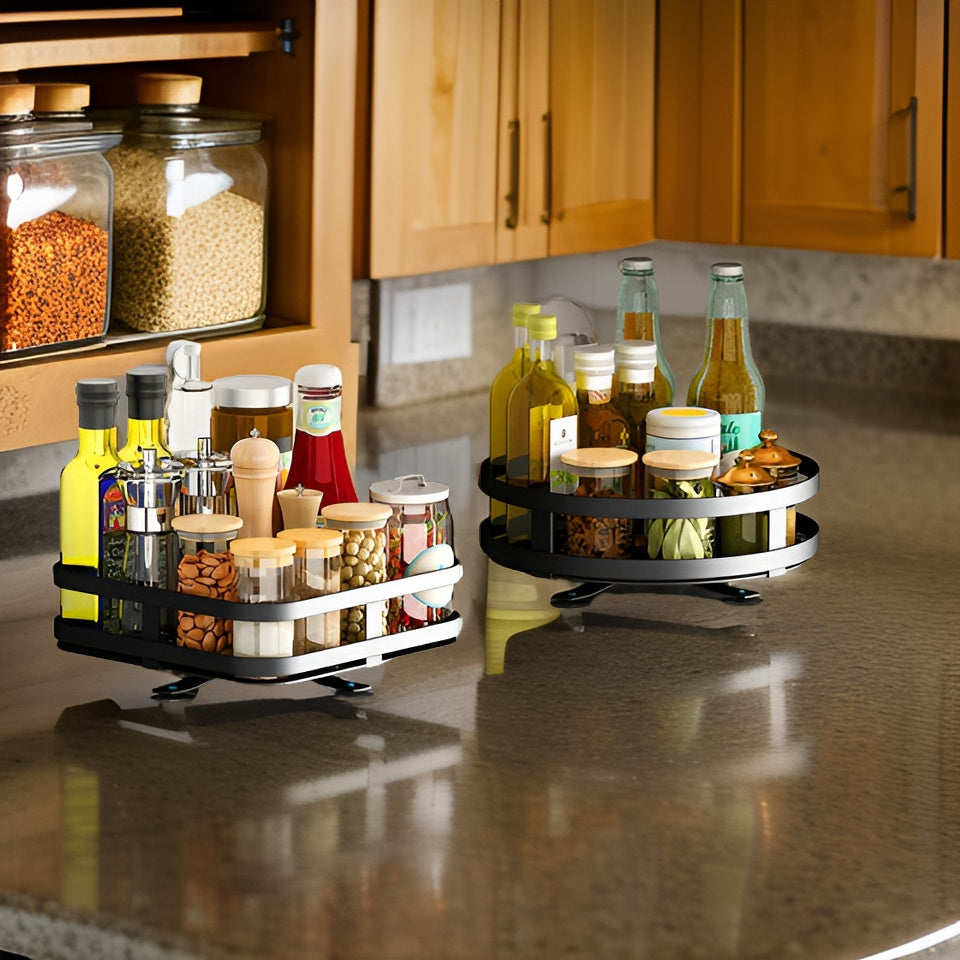 BowLift | Spice Rack - 360° Rotatable Multi-Functional Shelf for the Kitchen - Organize with Ease!